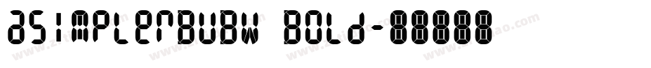 aSimplerBUBW Bold字体转换